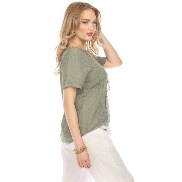 Olive Side treaded design plain top - Picture 5 of 7